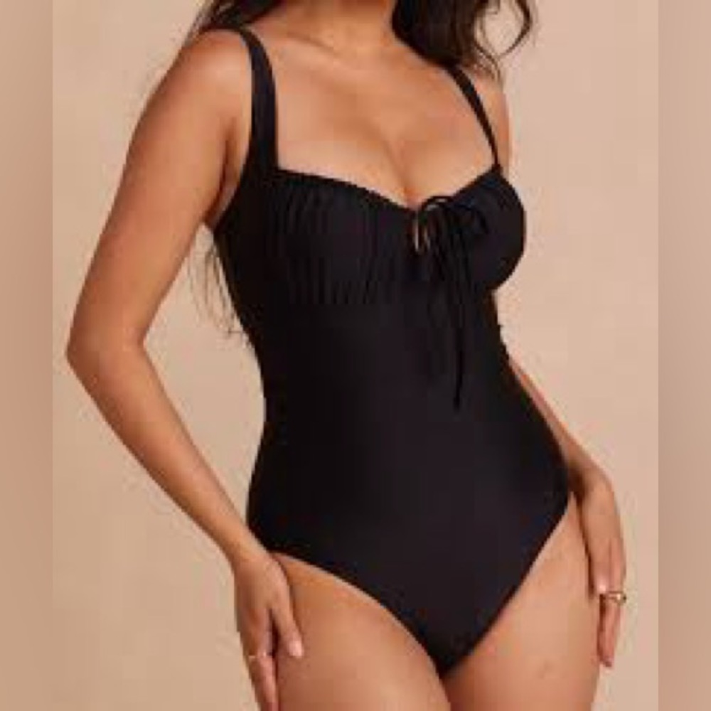 The Gulf Gathered Keyhole One Piece - 10 in Sea Urchin